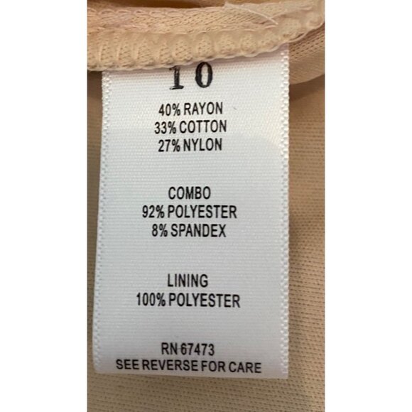 Taylor Navy Blue Lace Sleeveless Dress Size 10 - Picture 4 of 10